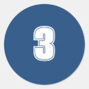 Buscar número 3 pegatinas Tres