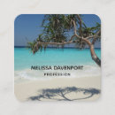 Buscar playa arenosa tarjetas de visita Tropical