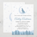 Buscar luna del lobo invitaciones Azul