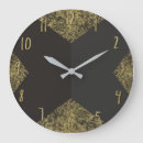 Buscar hoja oro de relojes de pared Elegante