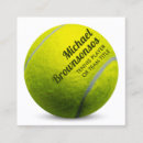 Buscar deporte tarjetas de visita Entrenador de tenis