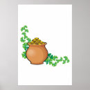 Buscar leprechaun afortunado posters Verde