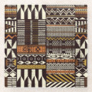 Buscar africano posavasos Abstracto