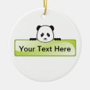 Buscar oso panda lindo adornos Divertido