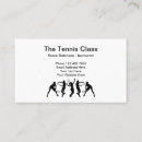 Buscar clase del tenis tarjetas de visita Entrenador