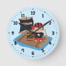 Buscar barco relojes de pared Pirata