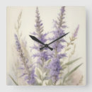 Buscar flores la lavanda de relojes de pared General y unisex
