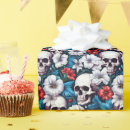 Buscar calaveras papel de regalo Cumpleaños