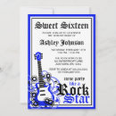 Buscar rock star invitaciones Punk