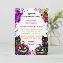 Buscar halloween neón invitaciones General y unisex