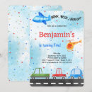 Buscar del transporte invitaciones Cualquier niño