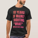 Buscar 10 años de aniversario camisetas Esposa
