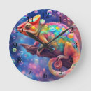 Buscar camaleón relojes de pared Divertido
