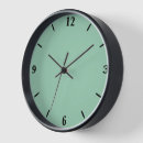 Buscar verde en colores pastel relojes de pared General y unisex