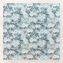 Buscar flores azules y blancas posavasos Para ella