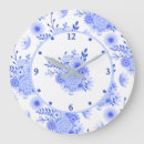 Buscar delft relojes de pared Floral
