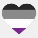Buscar asexual pegatinas Corazón