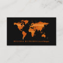 Buscar mapa del mundo tarjetas de visita Profesional