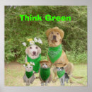 Buscar piense el verde posters Humor
