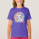 Buscar gatos coloridos camisetas Para niños