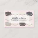 Buscar macaron tarjetas de visita Rosa