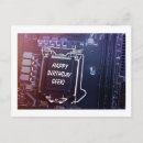 Buscar la tecnología tarjetas de cumpleaños Geek