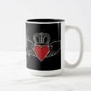 Buscar claddagh tazas Corazón