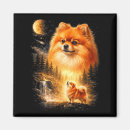 Buscar perro de la luna imanes Pomerania aullando