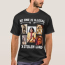 Buscar nadie es ilegal camisetas Tierra robada