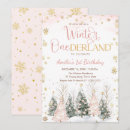 Buscar winter onederland invitaciones Chica