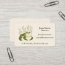 Buscar rana tarjetas de visita Verde
