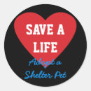 Buscar adopta pegatinas Refugio