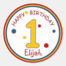 Buscar número 1 pegatinas Cumpleaños feliz