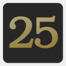 Buscar número 25 pegatinas Dorado