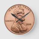 Buscar lincoln relojes de pared Moneda