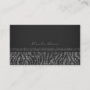 Buscar zebra negra tarjetas de visita Moderno
