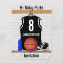 Buscar baloncesto blanco negro invitaciones General y unisex