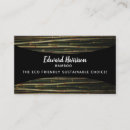 Buscar sostenible tarjetas de visita Verde