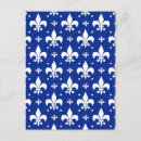 Buscar flor de lis postales Azul