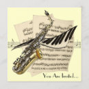 Buscar instrumento musical invitaciones Saxofón