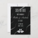 Buscar cisne negro elegante invitaciones Blanco