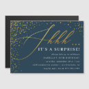 Buscar shhh su una sorpresa invitaciones Oro