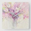 Buscar florero flores de relojes de pared Amarillo