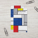 Buscar mondrian tarjetas de visita Simple