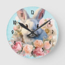 Buscar conejo blanco relojes de pared Bebé