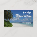 Buscar destino tarjetas de visita Vacaciones