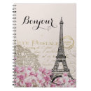 Buscar torre eiffel del vintage libretas Flores