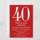Buscar rojo y blanco boda invitaciones Simple