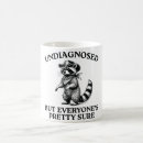 Buscar raccoon tazas Blanco y negro