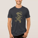 Buscar dragón chino camisetas Oro
